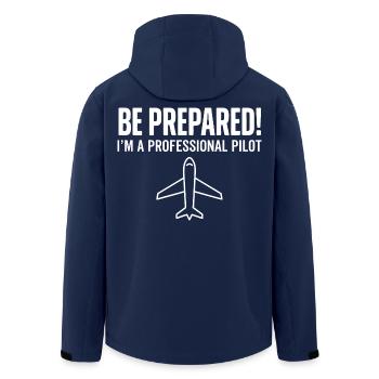 Be prepared pilot - Recycelte Männer Softshell-Jacke von Stanley/Stella - Navy - Hinten - AI Model Male 185 light (185cm)
