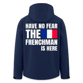 Have No Fear The Frenchman Is Here Franzose - Recycelte Männer Softshell-Jacke von Stanley/Stella - Navy - Hinten - AI Model Male 185 light (185cm)