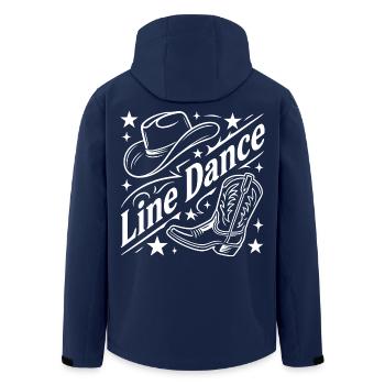 Line Dance Cowboy Flair - Recycelte Männer Softshell-Jacke von Stanley/Stella - Navy - Hinten - AI Model Male 185 light (185cm)