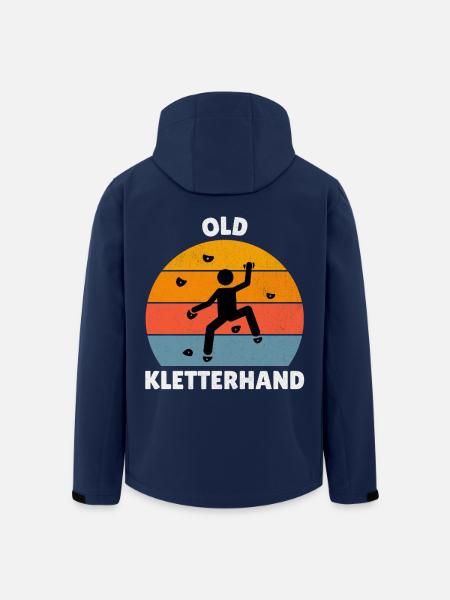 Old Kletterhand - Recycelte Männer Softshell-Jacke von Stanley/Stella - Navy