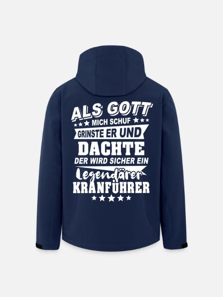 Kranführer - Recycelte Männer Softshell-Jacke von Stanley/Stella - Navy
