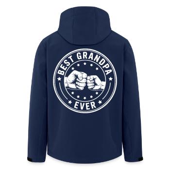 Der beste Opa aller Zeiten - Recycelte Männer Softshell-Jacke von Stanley/Stella - Navy - Hinten - AI Model Male 185 light (185cm)
