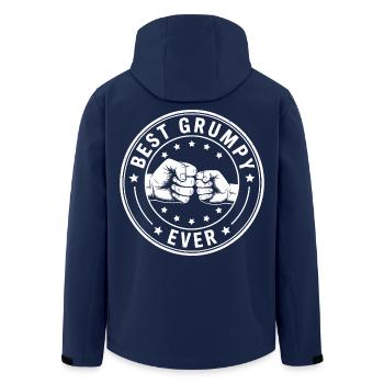 Der beste Grumpy aller Zeiten - Recycelte Männer Softshell-Jacke von Stanley/Stella - Navy - Hinten - AI Model Male 185 light (185cm)