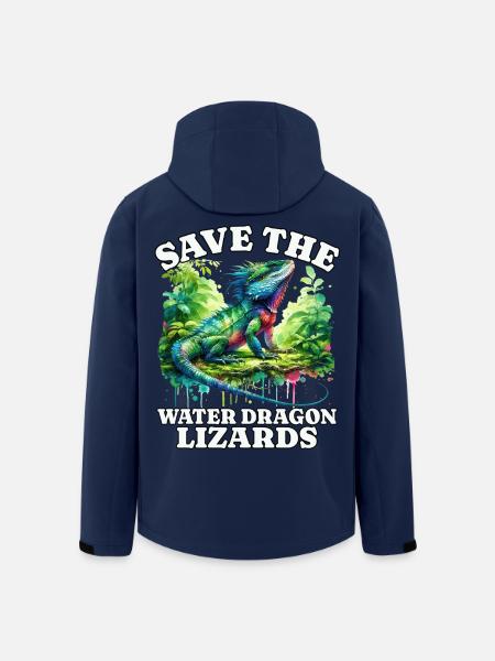 Save Chinesische Wasseragame - Recycelte Männer Softshell-Jacke von Stanley/Stella - Navy