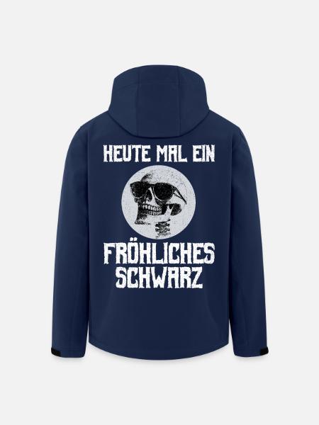 Gothic Metal Heute Mal Ein Fröhliches Schwarz - Recycelte Männer Softshell-Jacke von Stanley/Stella - Navy