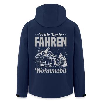 Wohnmobil Kerl - Recycelte Männer Softshell-Jacke von Stanley/Stella - Navy - Hinten - AI Model Male 185 light (185cm)