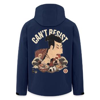 Funny Ukiyoe Sharaku Japanese Food, Ramen, Sushi - Recycelte Männer Softshell-Jacke von Stanley/Stella - Navy - Hinten - AI Model Male 185 light (185cm)
