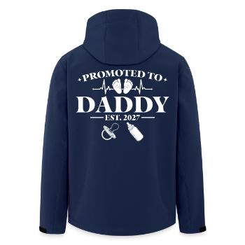 Pregnancy Announcement 2027 Promoted to Daddy - Recycelte Männer Softshell-Jacke von Stanley/Stella - Navy - Hinten - AI Model Male 185 light (185cm)
