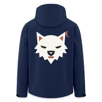 Halloween Werwolf Herren - Recycelte Männer Softshell-Jacke von Stanley/Stella - Navy - Hinten - AI Model Male 185 light (185cm)