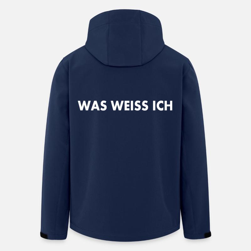 Was weiss ich - Recycelte Männer Softshell-Jacke von Stanley/Stella - Navy