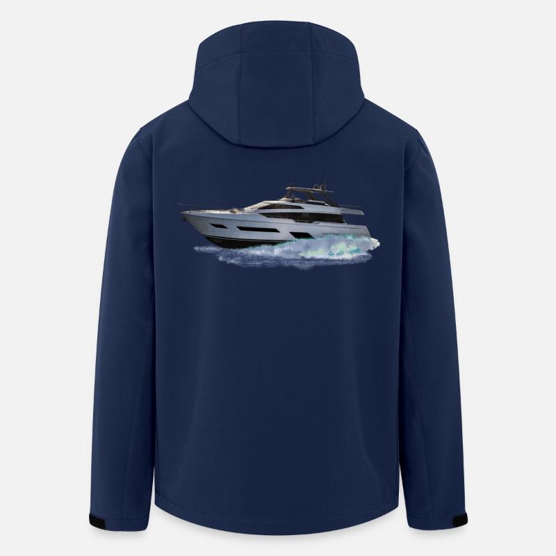 Motorboot - Recycelte Männer Softshell-Jacke von Stanley/Stella - Navy