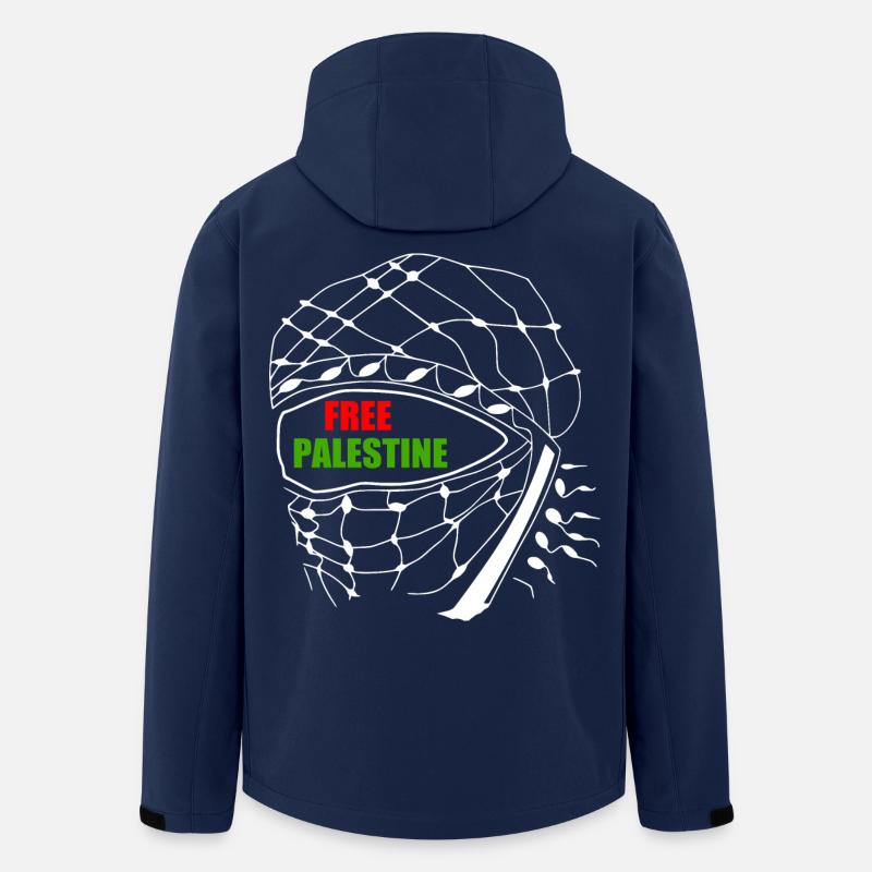 Free palestine - Recycelte Männer Softshell-Jacke von Stanley/Stella - Navy