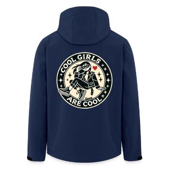 Les filles cool, c’est cool, restez cool ! - Veste softshell homme en polyester recyclé Stanley/Stella - marine - Dos - AI Model Male 185 light (185cm)
