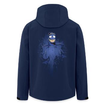 Tauchen, Taucher, Apnoe Taucher, Scuba Diver - Recycelte Männer Softshell-Jacke von Stanley/Stella - Navy - Hinten - AI Model Male 185 light (185cm)
