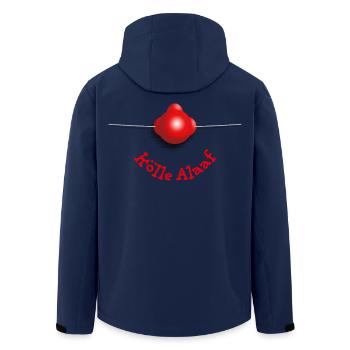 Clownsnase – Kölle Alaaf - Recycelte Männer Softshell-Jacke von Stanley/Stella - Navy - Hinten - AI Model Male 185 light (185cm)