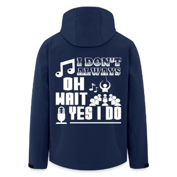 Show Choir Show Choir I Do Sing - Men’s Recycled Softshell Jacket by Stanley/Stella - navy - Back - AI Model Male 185 light (185cm)