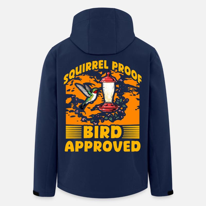 Eichhörnchensicher Vogel zugelassen - Recycelte Männer Softshell-Jacke von Stanley/Stella - Navy