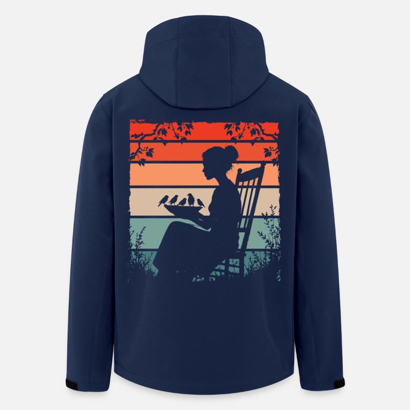 Vogelfütterung - Recycelte Männer Softshell-Jacke von Stanley/Stella - Navy
