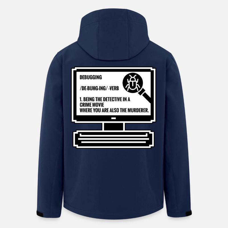 Debugging - Men’s Recycled Softshell Jacket by Stanley/Stella - navy