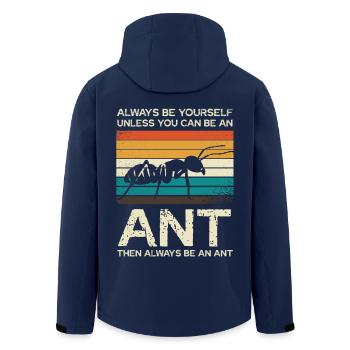 Sei Immer Einzigartig Wie Eine Ameise - Recycelte Männer Softshell-Jacke von Stanley/Stella - Navy - Hinten - AI Model Male 185 light (185cm)