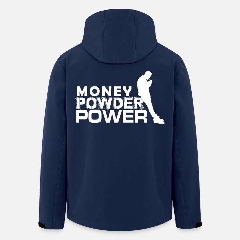 MPP white - Men’s Recycled Softshell Jacket by Stanley/Stella - navy