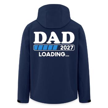 Dad Loading 2027 Schwangerschaft - Recycelte Männer Softshell-Jacke von Stanley/Stella - Navy - Hinten - AI Model Male 185 light (185cm)