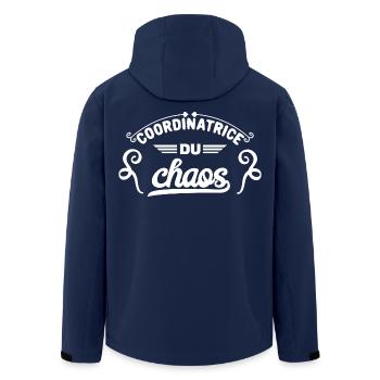 Koordinatorin des Chaos - Recycelte Männer Softshell-Jacke von Stanley/Stella - Navy - Hinten - AI Model Male 185 light (185cm)