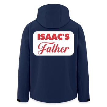 Feierliches Design für Isaacs Vater - Recycelte Männer Softshell-Jacke von Stanley/Stella - Navy - Hinten - AI Model Male 185 light (185cm)