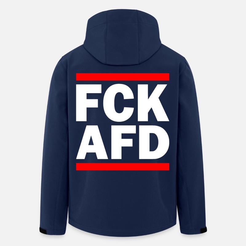 Fuck afd - Recycelte Männer Softshell-Jacke von Stanley/Stella - Navy