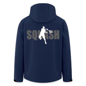 Squash - Recycelte Männer Softshell-Jacke von Stanley/Stella - Navy - Hinten - AI Model Male 185 light (185cm)