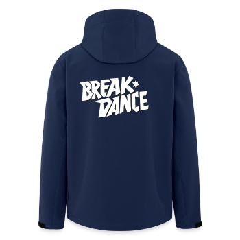 Tanzstil Breakdance Schriftzug - Recycelte Männer Softshell-Jacke von Stanley/Stella - Navy - Hinten - AI Model Male 185 light (185cm)