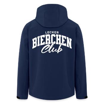 Lecker Bierchen Club - Recycelte Männer Softshell-Jacke von Stanley/Stella - Navy - Hinten - AI Model Male 185 light (185cm)