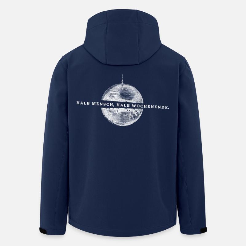 Halb Wochenende | Pulau Kreasi - Recycelte Männer Softshell-Jacke von Stanley/Stella - Navy
