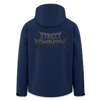 Street Dominator Performance Tuning Style - Men’s Recycled Softshell Jacket by Stanley/Stella - navy - Back - AI Model Male 185 light (185cm)