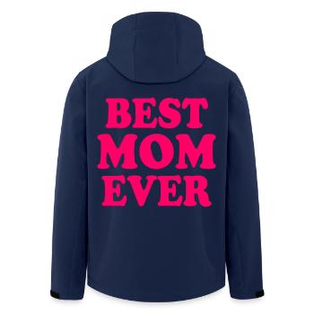 Best mom ever - Veste softshell homme en polyester recyclé Stanley/Stella - marine - Dos - AI Model Male 185 light (185cm)