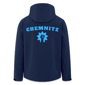 Chemnitz - Recycelte Männer Softshell-Jacke von Stanley/Stella - Navy - Hinten - AI Model Male 185 light (185cm)