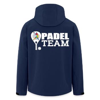 Padel - Recycelte Männer Softshell-Jacke von Stanley/Stella - Navy - Hinten - AI Model Male 185 light (185cm)