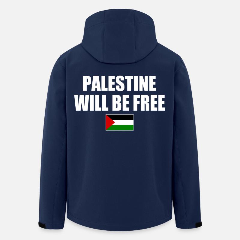 palestine will be free - Men’s Recycled Softshell Jacket by Stanley/Stella - navy