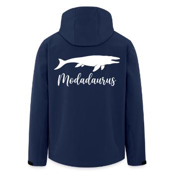 Modadaurus Mosasaurus Dinosaurier-Vater - Recycelte Männer Softshell-Jacke von Stanley/Stella - Navy - Hinten - AI Model Male 185 light (185cm)