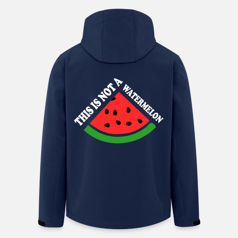 THIS IS NOT A WATERMELON - Men’s Recycled Softshell Jacket by Stanley/Stella - navy