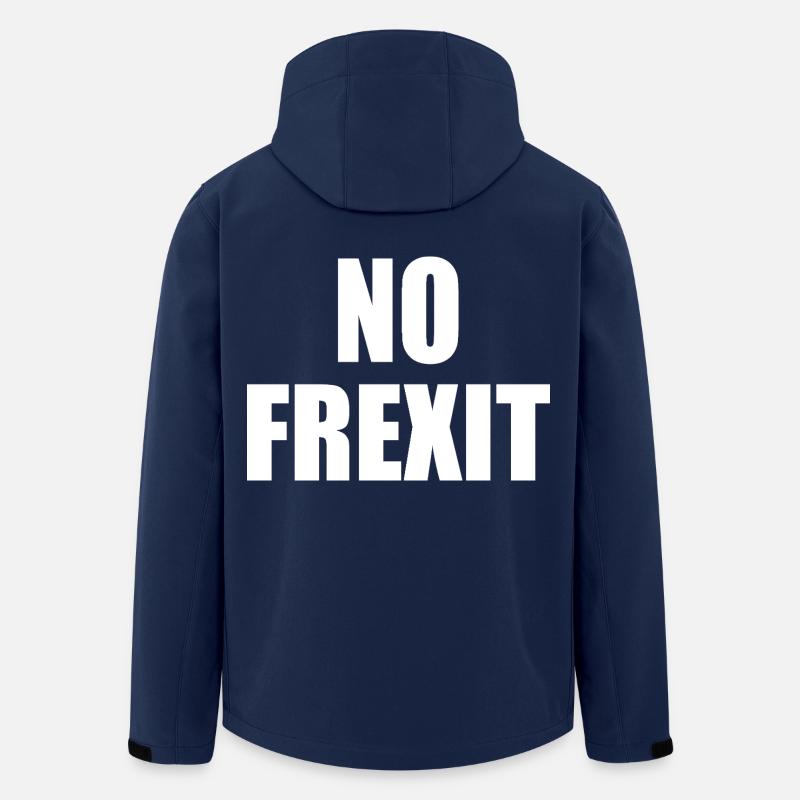 Kein Frexit - Recycelte Männer Softshell-Jacke von Stanley/Stella - Navy