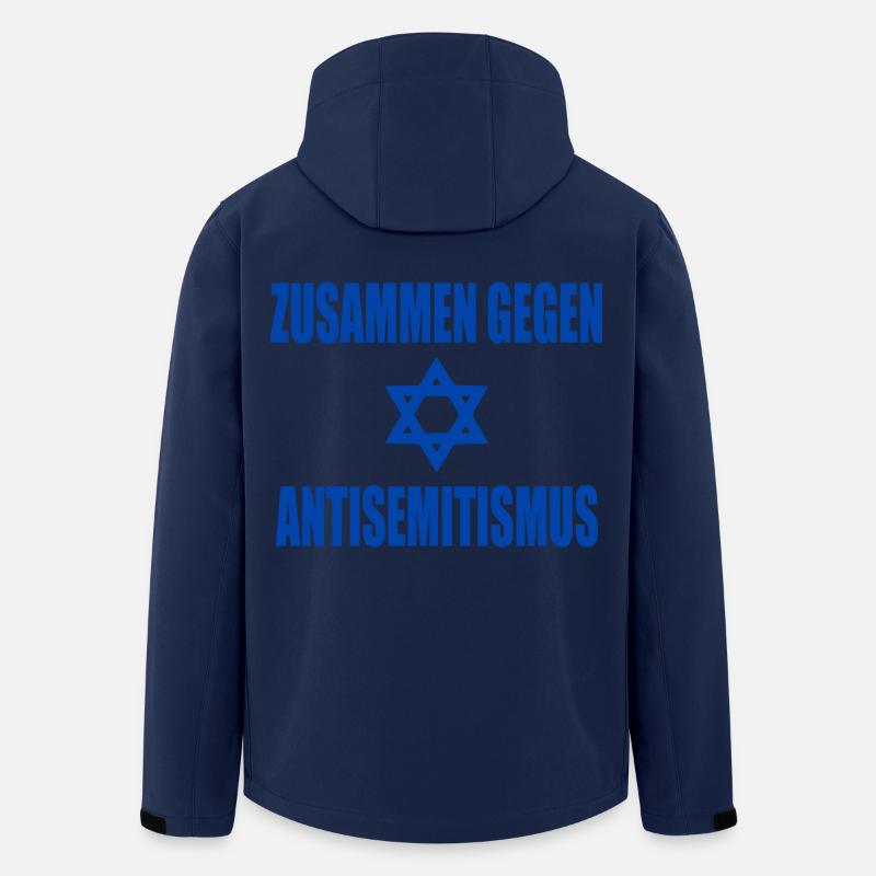 zusammen gegen antisemitismus - Recycelte Männer Softshell-Jacke von Stanley/Stella - Navy