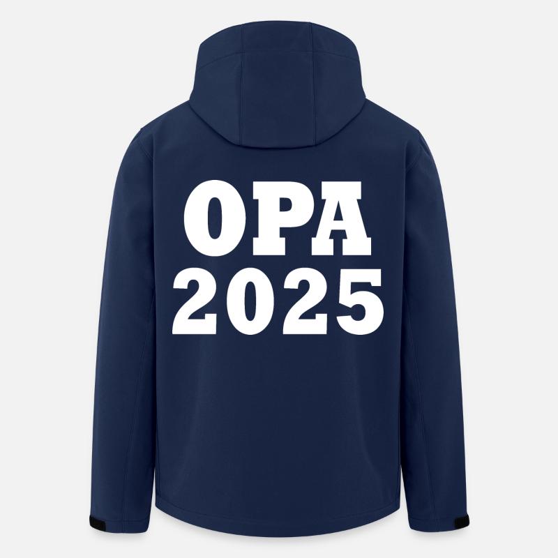 Opa 2025 - Recycelte Männer Softshell-Jacke von Stanley/Stella - Navy