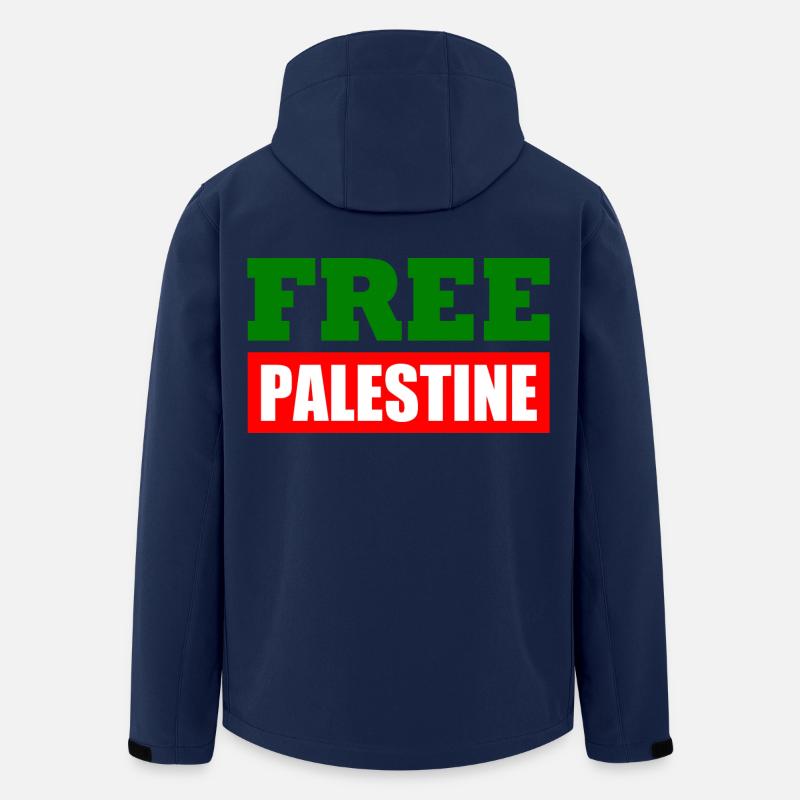 Free palestine - Recycelte Männer Softshell-Jacke von Stanley/Stella - Navy