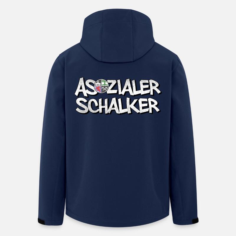 Asozialer Schalker | Gelsenkirchen Schalke - Recycelte Männer Softshell-Jacke von Stanley/Stella - Navy