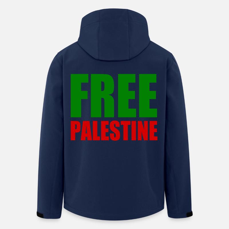 Free palestine - Men’s Recycled Softshell Jacket by Stanley/Stella - navy