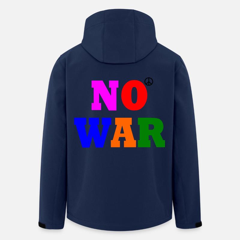 No war - Recycelte Männer Softshell-Jacke von Stanley/Stella - Navy
