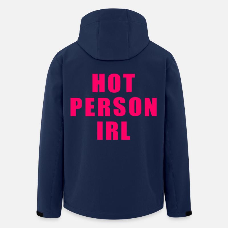 Hot person irl - Recycelte Männer Softshell-Jacke von Stanley/Stella - Navy