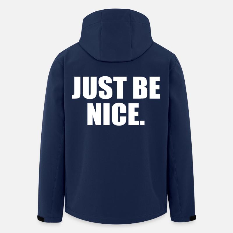 Just be nice - Men’s Recycled Softshell Jacket by Stanley/Stella - navy