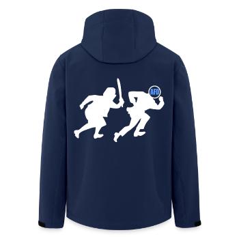 Omas gegen afd - Recycelte Männer Softshell-Jacke von Stanley/Stella - Navy - Hinten - AI Model Male 185 light (185cm)